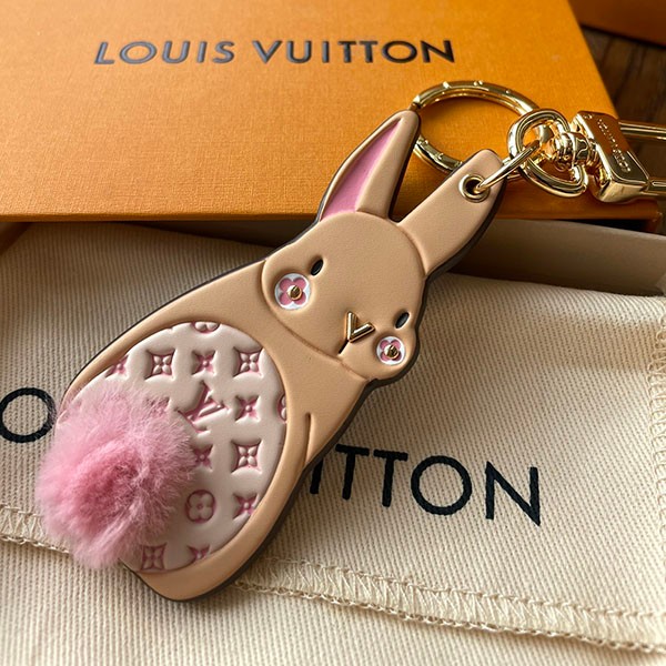 超話題!ルイヴィトン バッグチャーム兼キーホルダー ポルト 偽物 クレ・LV バニー M00994